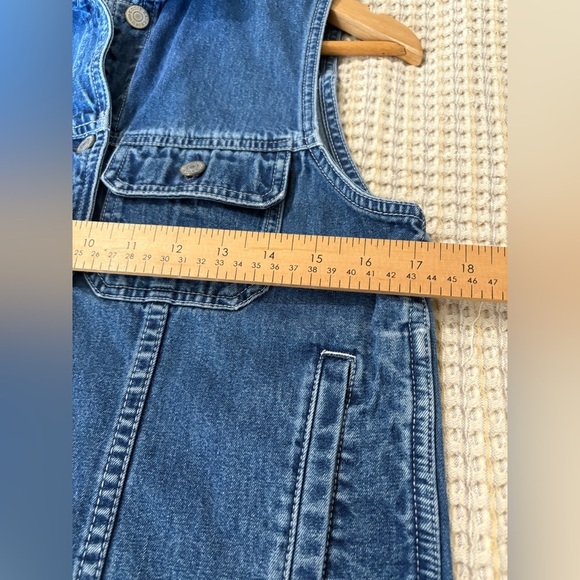 Eddie Bauer women’s vintage denim vest mid wash size small cotton - Picture 6 of 9